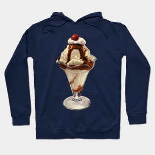 Ice Cream Sundae with a Cherry on Top Hoodie